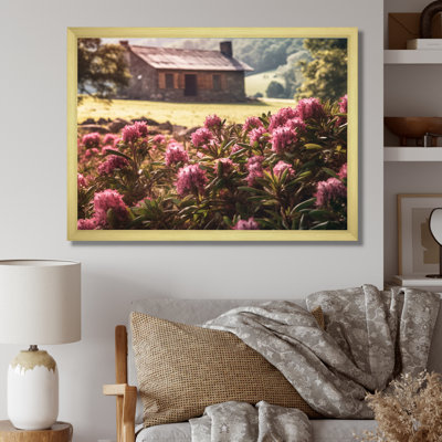 «Rhododendron Blooms At Farm I», reproduction sur toile