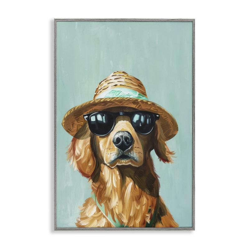 «Beach Ready Dog», estampe numérique par Petals Prints Design, Estampe numérique Farmhouse, H 24 po x l 16 po