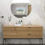 Lavabo de salle de bain rectangulaire encastré en céramique blanche 21 "x 13" avec trop-plein