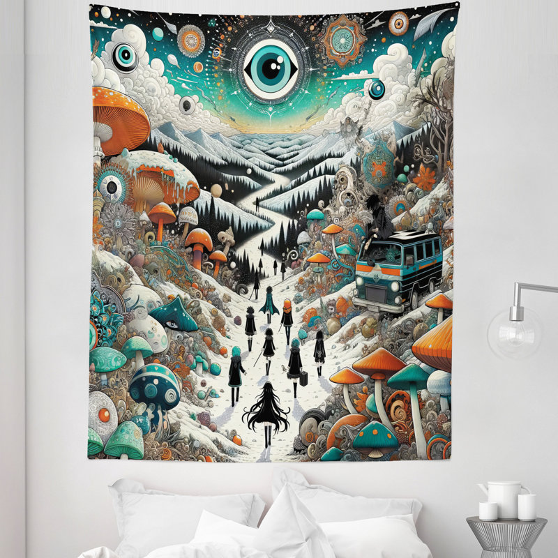 Tapisserie en microfibre, H 88 po x l 68 po