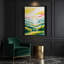 «Watercolor Landscape 83», art mural sur toile beige