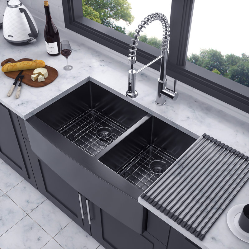 36'' L Double Bowl Stainless Steel Kitchen Sink