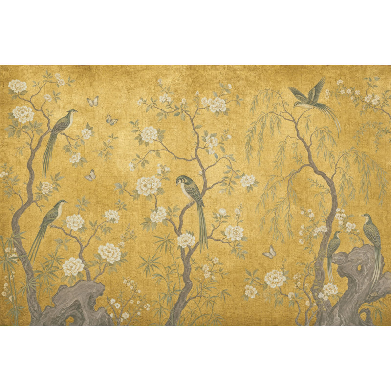 Papier peint amovible chinois Mute, 120"x96", Non-Woven Nonpasted