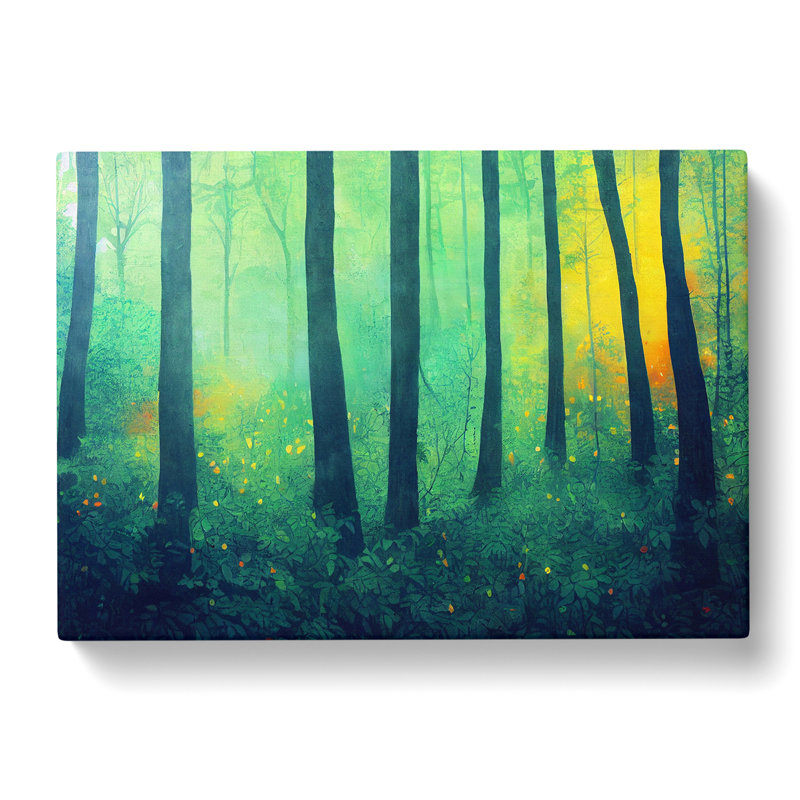 Delightful Summer Forest - Wrapped Canvas, 35cm H x 50cm W x 3cm D