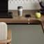 Bureau brun en bois massif en forme de L-108678446-108678449
