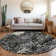 Premium Machine Washable Prisco Black Rug