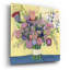  «Pastel Bouquet» par Jeri Hauth, art mural en verre acrylique, 24 po x 24 po
