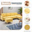 Canapé modulaire convertible en L 110 po avec repose-pieds mobile pour salon-2142464117