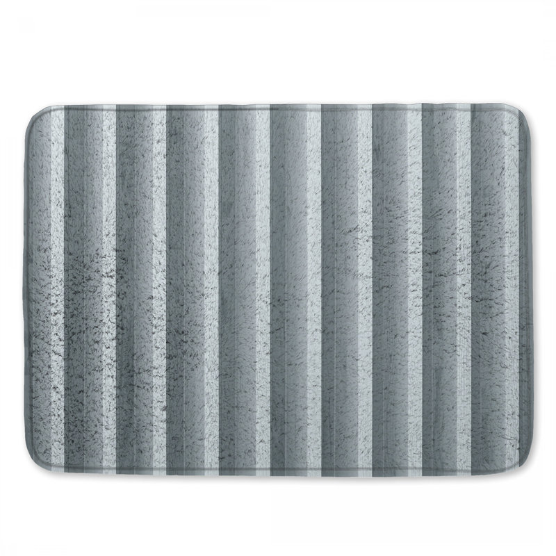 Tapis de bain à panneaux verticaux en bois, L 24 po x L 17 po