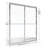 Deluxe 59'' - W x 64.5'' H Bypass Door Framed Shower Door with-14170761