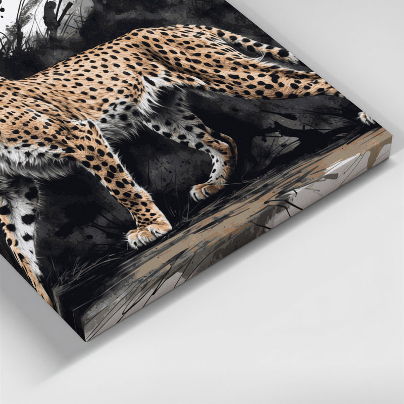 Art mural sur toile, "Big Cats", H 16 po x l 16 po