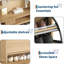 Armoire à chaussures 2 en 1 avec 2 tiroirs rabattables, tablette réglable, 7 crochets et ensemble anti-basculement, rangement pour chaussures de vestibule étroit-131226536
