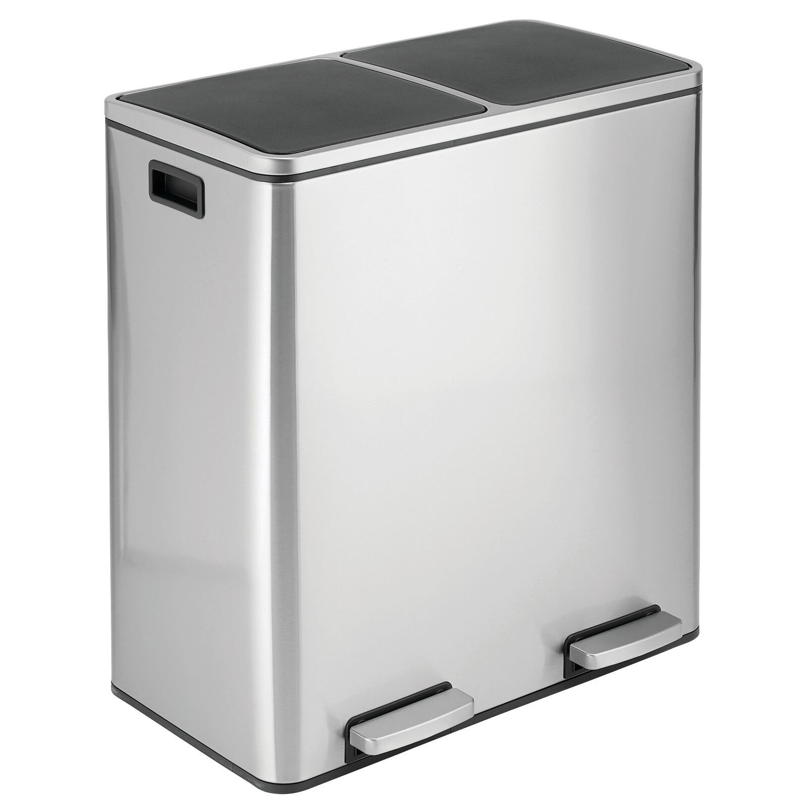 mDesign Steel Trash Can | Wayfair