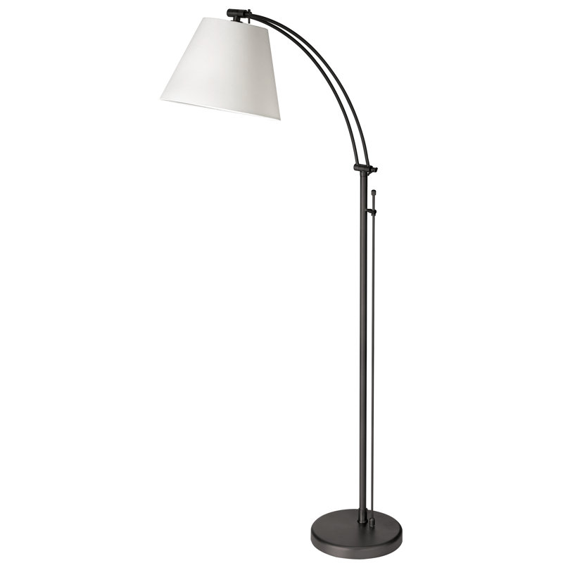 Naiya 61'' Arched Floor Lamp, Matte Black