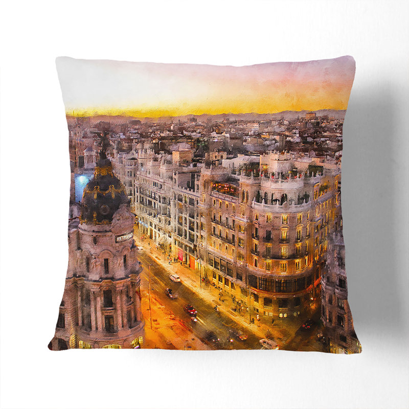 Square Throw Cushion, White, 55cm H x 55cm W x 20cm D