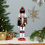 Mini figurine de Noël casse-noisette - 12 po - noir et rouge