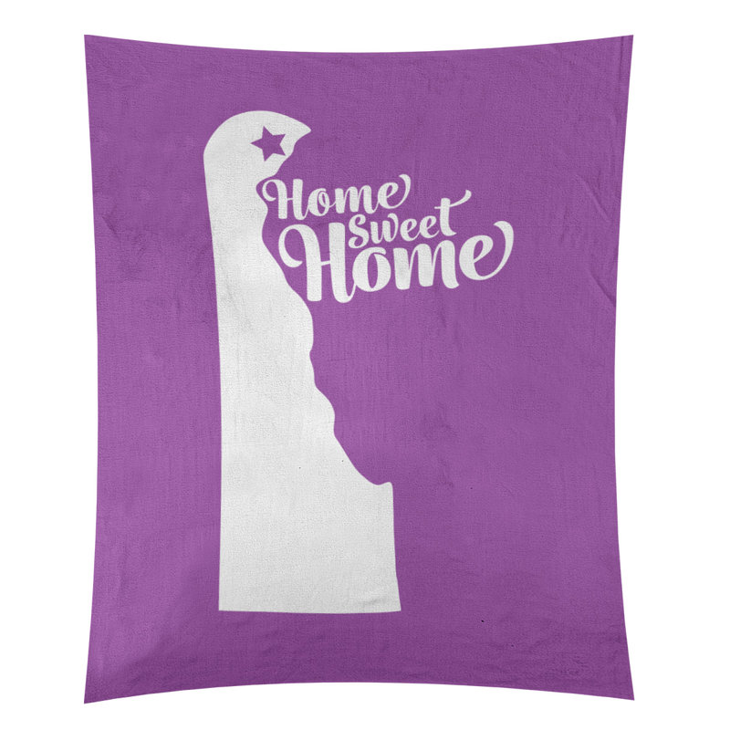 Tapisserie Home Sweet Wilmington, Violet, H 80 po x l 68 po