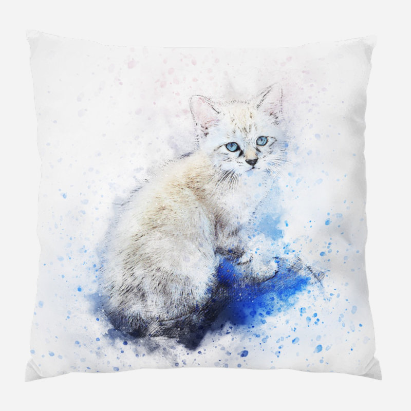  Coussin Cat, Microsuède, Intérieur