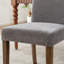 Chaise d'appoint rembourrée en tissu avec pieds en bois massif-137099933