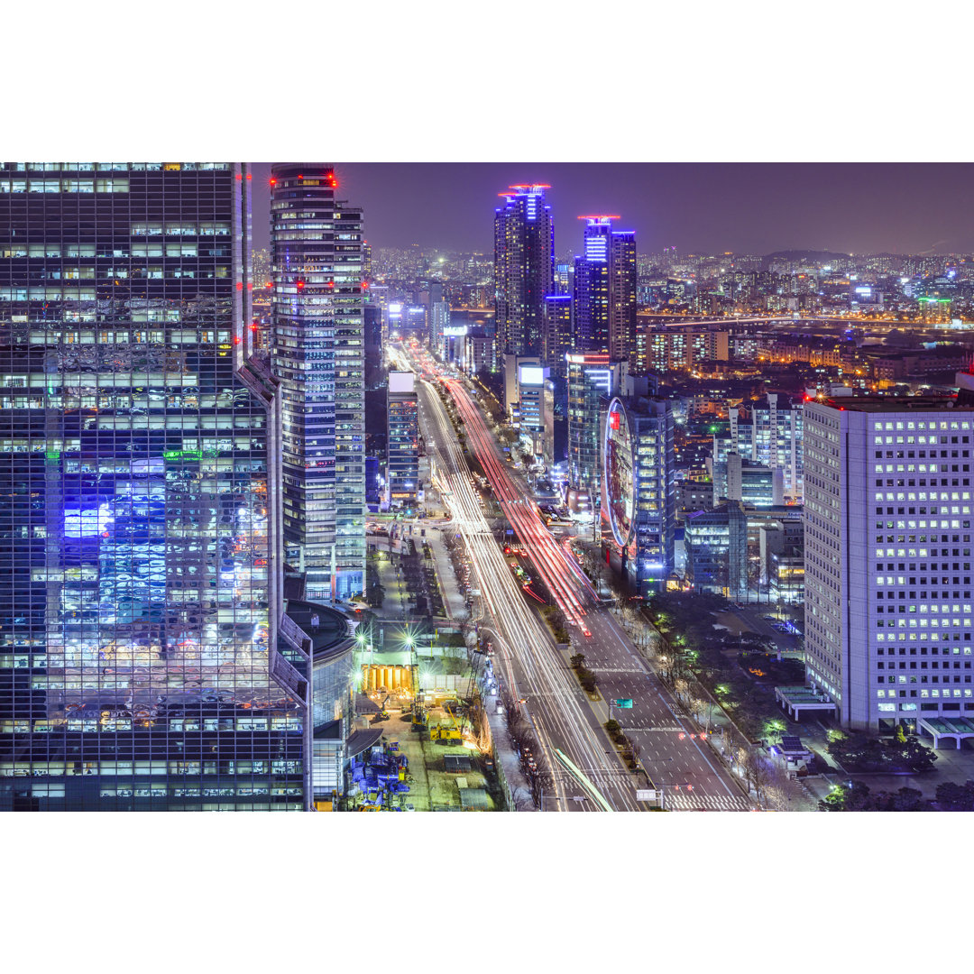 Seoul Cityscape At Night von SeanPavonePhoto - Leinwanddrucke