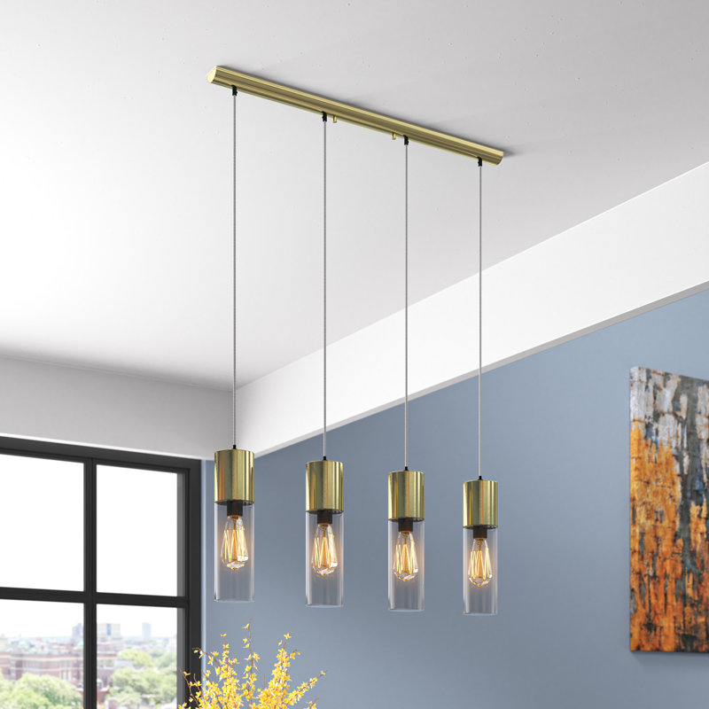 Abdullah 4 - Light Kitchen Island Pendant, Gold