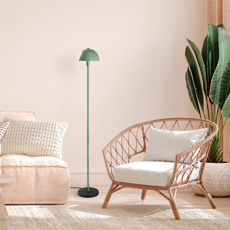 Lampe sur pied moderne vert, structure en métal, 20 x 20 x 55,1 pouces | Douille E14, 40 W maximum (ampoule non incluse), indice de protection IP20 | Design élégant et novateur pour le salon, la chambre à coucher ou le bureau | Solution d'éclairage élégante et fonctionnelle
