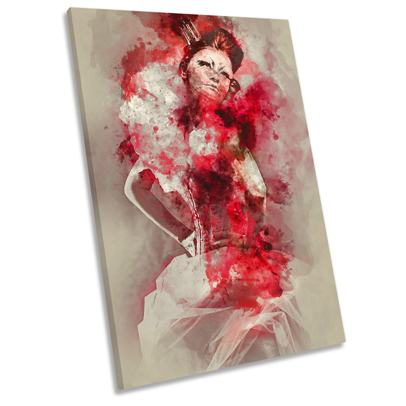 Fashion Model Dress - Wrapped Canvas Print, 45.7cm H x 30.5cm W x 2cm D