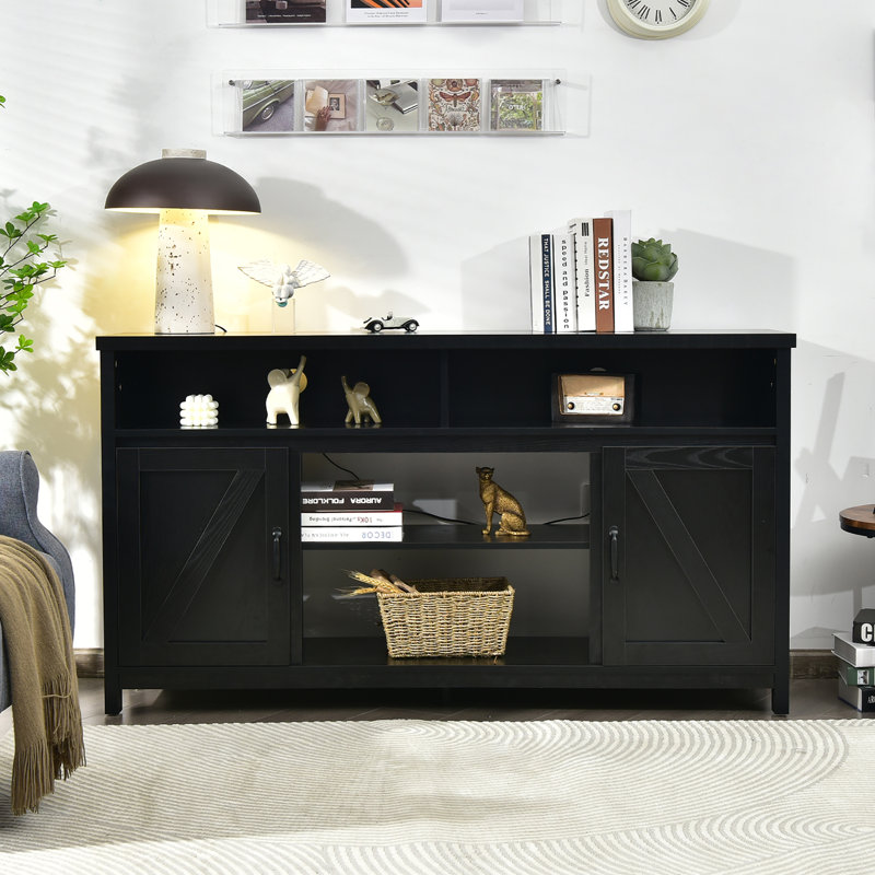 Taulbee TV Stand for TVs up to 65", Black