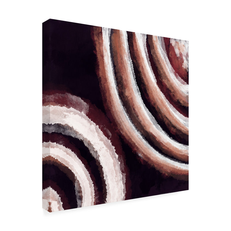 «Brown Abstract 1», reproduction sur toile tendue, H 35 po x l 35 po x P 2 po