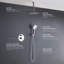 Système de douche circulaire à pression équilibrée à 2 fonctions avec valve brute-94485266