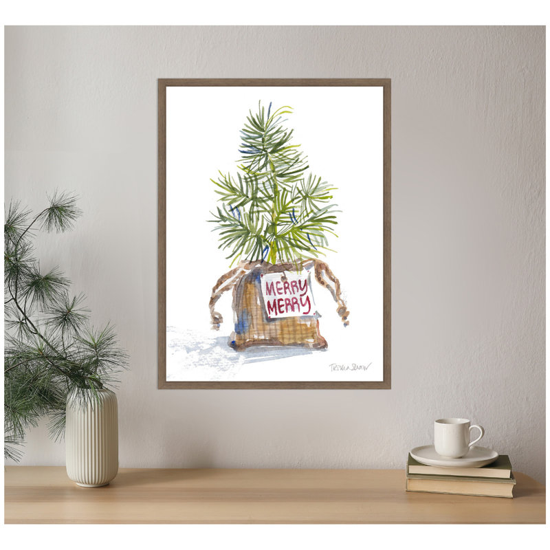 «Merry Seedling In Burlap» par Patricia Shaw, reproduction d'art sur toile encadrée
