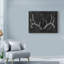 « rustique antlers ii », reproduction sur toile tendue-33423866