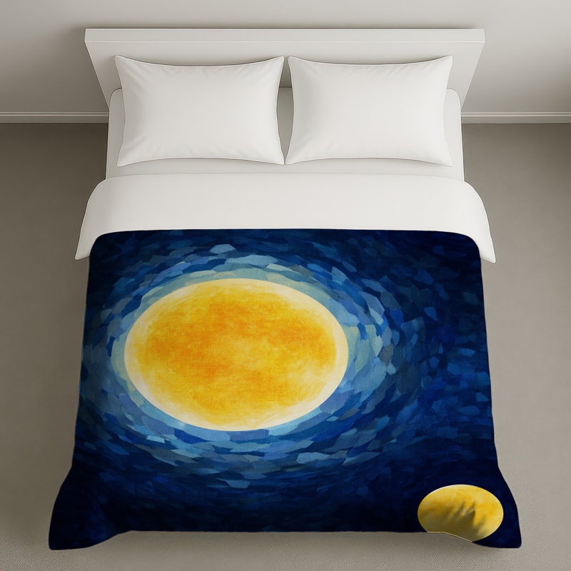 Housse de couette abstraite Sun Bedding Art Modern, Grand lit