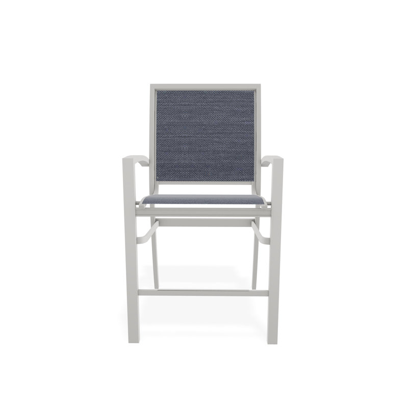 Tabouret de comptoir d'extérieur 26 po Kendall, Neige, Blanc 6D Sunbrella®