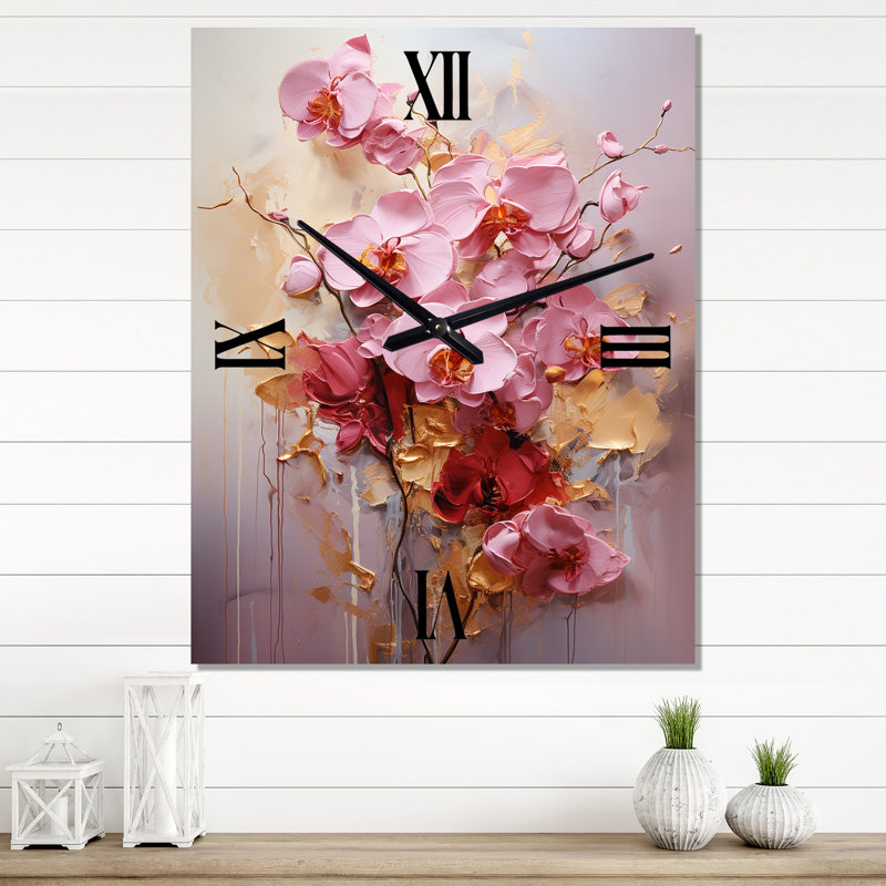 Horloge murale Orchid Elegance Dream I - Orchid, Grand