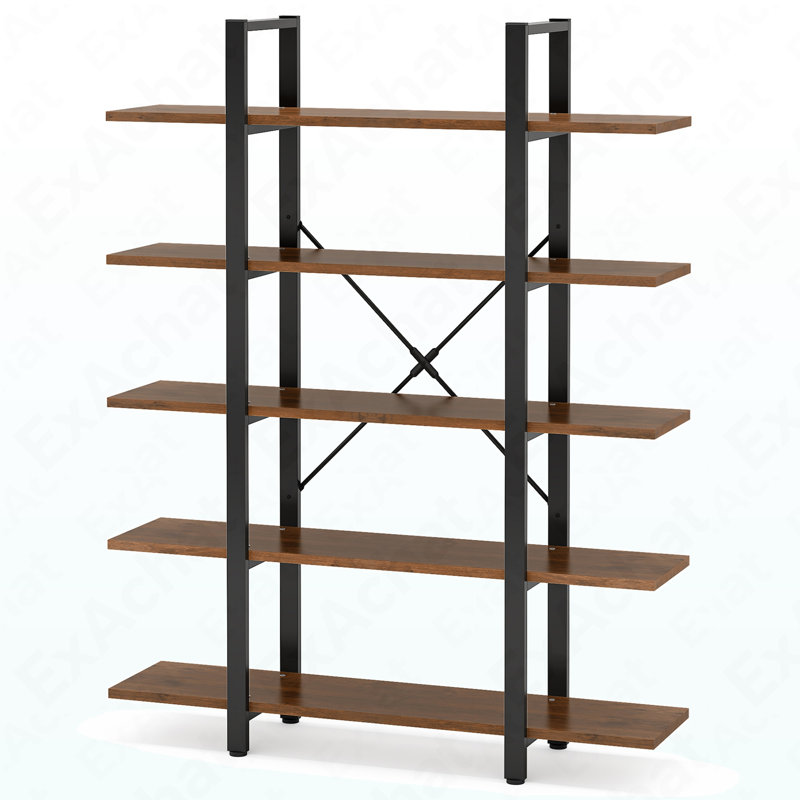 Bibliothèque à 5 niveaux, étagère de rangement ouverte