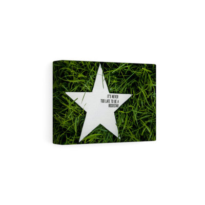 It Is Never too Late 1 Piece Wrapped Canvas Wall Art
