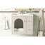 Ensemble de meuble-lavabo mural 24 po pour petit espace, armoire avec lavabo en céramique, 2 tiroirs, 1 porte à fermeture en douceur-318437517