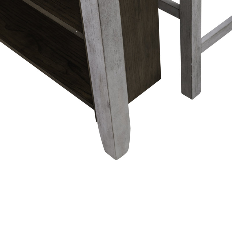 Latour Counter Height Dining Set w/ Upholstered Seats, Two Tone, 5 Piece