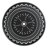5 Aluminum Dining For Backyard - 4 Swivel Chairs & 39.37" Round Table In Black All-Weather Cast Combination-133275419