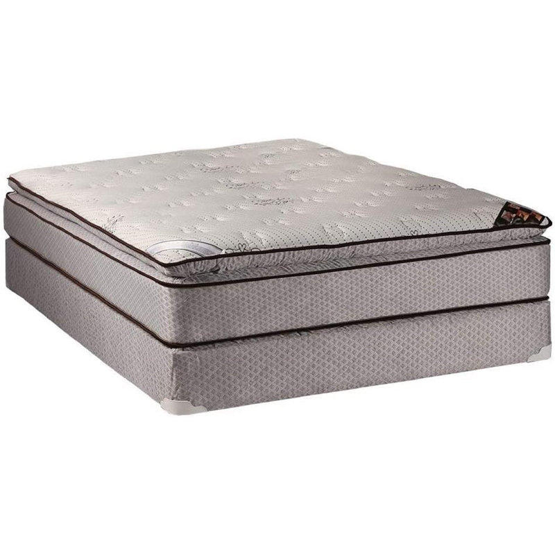 Alwyn Home Bernartice 13'' Plush Innerspring Mattress and Bed Frame Box Spring, King