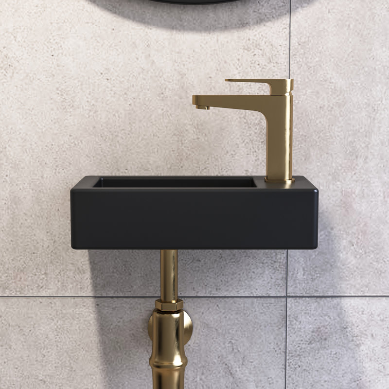 DeerValley 370mm x 185mm Natural Ceramic Rectangular Sink