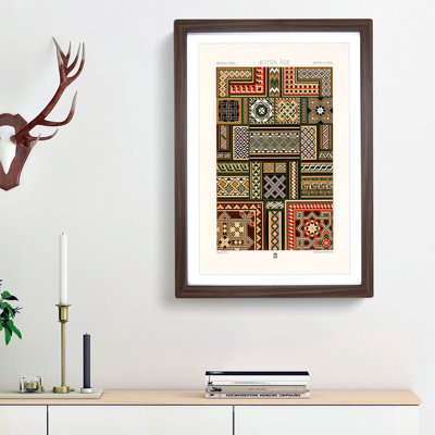 Middle-Age Patterns by Albert Racinet - Picture Frame Painting Print