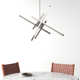 Rochelle 5 Light Metal Dimmable LED Sputnik Chandelier