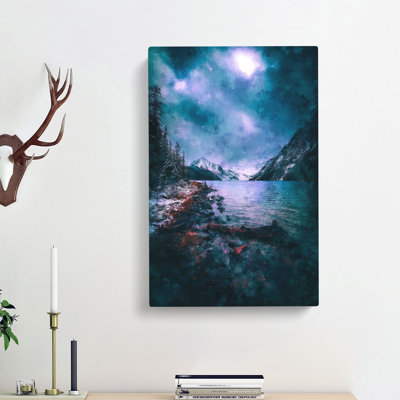 Chephren Lake In Canada - Painting