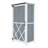 54" Two-Tone Storage Shed - Gray & White Design With Sloped Roof & 5 Compartments