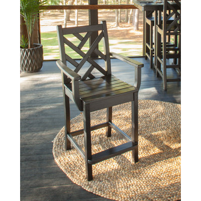 Lakeside POLYWOOD Chippendale Counter Arm Chair by POLYWOOD