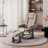 32" Contemporary Leather Recliner and Ottoman with Swiveling Mahogany Wood Base-90861150