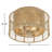 Mica Karlie 4 Light Burnished Silver Ceiling Mount