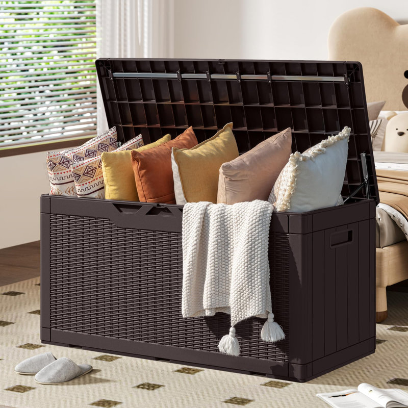 Coffre de rangement, Brun